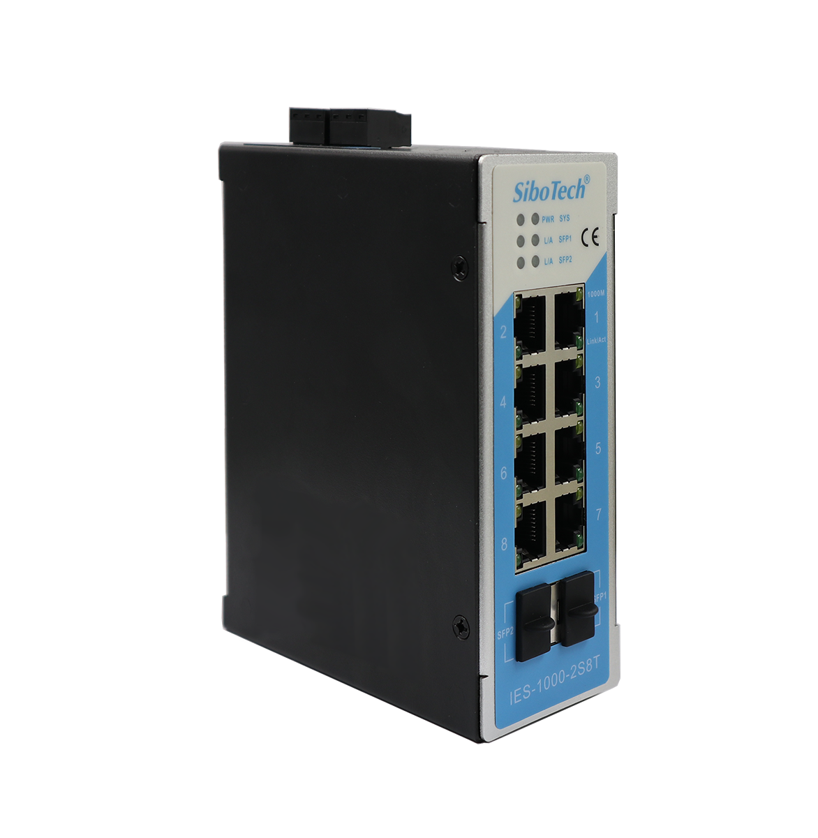 2光口/8電口工業(yè)以太網(wǎng)交換機 IES-1000-2S8T